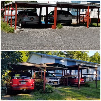 New metal carport roofs