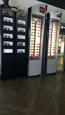 Display of Cazal & Raybans