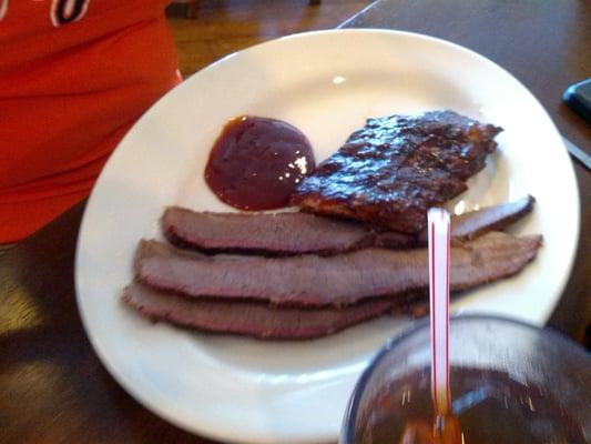 Brisket and ribs combo