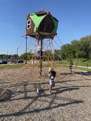 Playground next to the lake