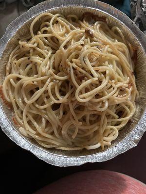 Pasta with garlic butter