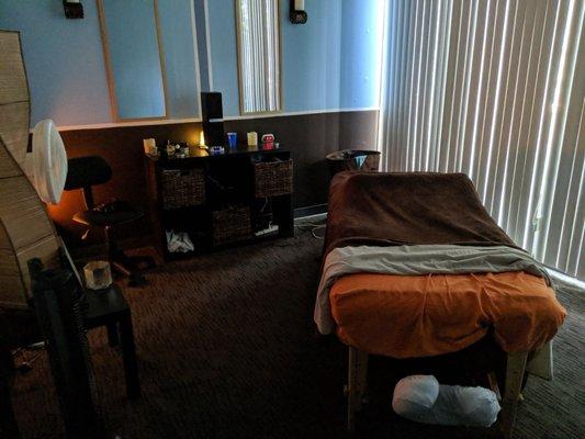 Cozy massage room