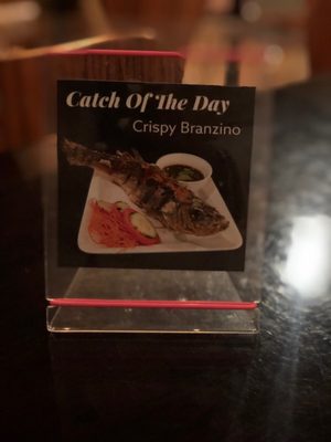 They now offer Branzino Thai style