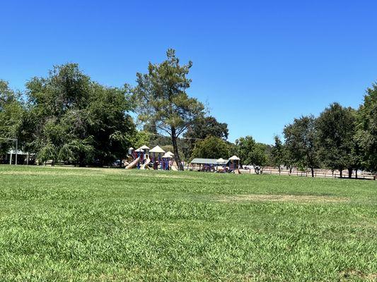 Playground on Oak Ave side