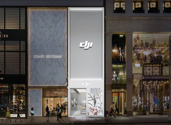 DJI Fifth Avenue Store Front, located in 5th Avenue, New York City.