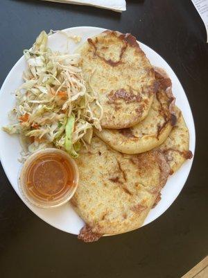 Bean and cheese pupusas