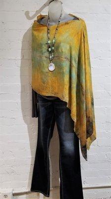 KBennerDesigns Poncho, Cannon Ashby Necklace