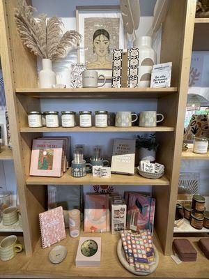 Candles, mugs, cards, gifts