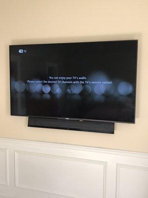 Tv wall mount installation