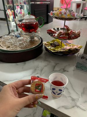 Tea and snacks after service