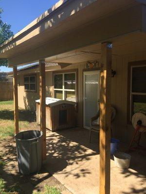 Pic is sideways! This is new double-pane vinyl windows, new siding, trim, eaves, paint and posts update this older home!