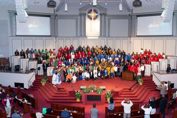 Divine 9 Sunday at the Historic First Mount Zion Baptist Church (February 2024)