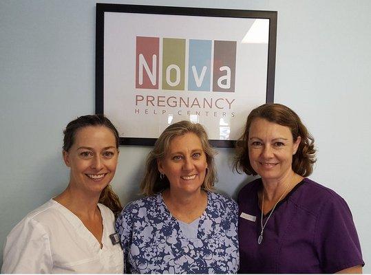 Our 3 nurse sonographers, Amy, Michelle and Marni!