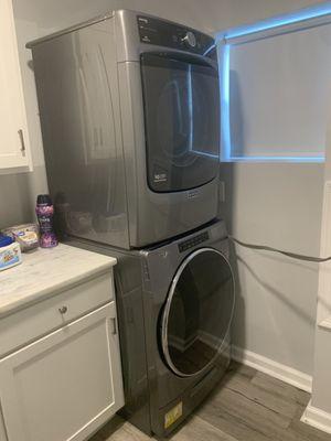 Stackable full size washer/dryer