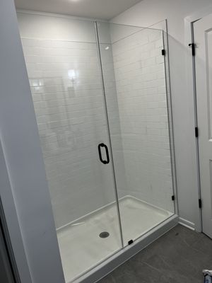 Frameless shower door installation! Call or text today for your free quote! (609)618-5977