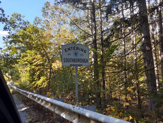 Entering Southborough from Framingham.