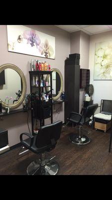 Tranquil atmosphere to real in while getting your hair done!