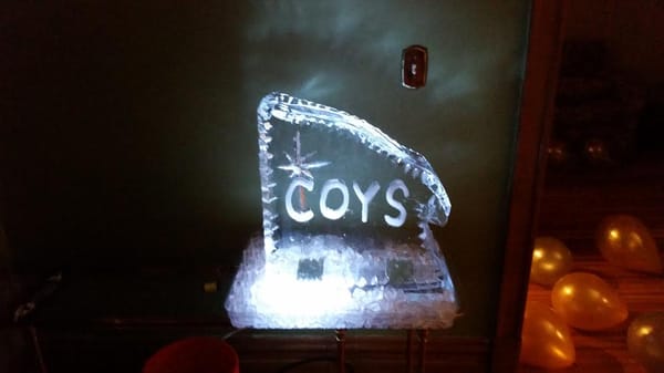 Come On You Spurs New Year's Eve Ice Luge