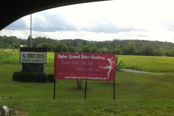 Higher Ground Dance Academy Sign