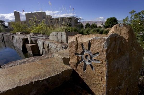 The therapeutic grounds of Celilo Cancer Center in The Dalles, Oregon