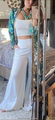 Signature Satin Palazzo Pants