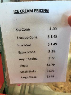 Ridiculous cheap ice cream cone!