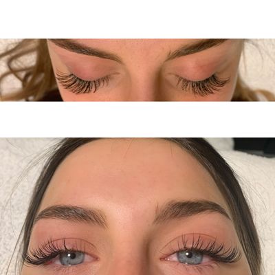 Synthetic mink classic eyelash extensions