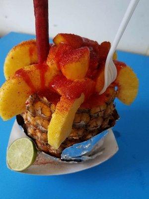 PIÑA LOCA - PINEAPPLE - MANGO CHUNKS- CHAMOY - LIME- TICO- TAMARINDO