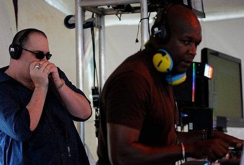 John Popper & DJ Logic rock Bonnaroo. 2014 marked the 9th straight year Silent Events has produced the Bonnaroo silent disco.