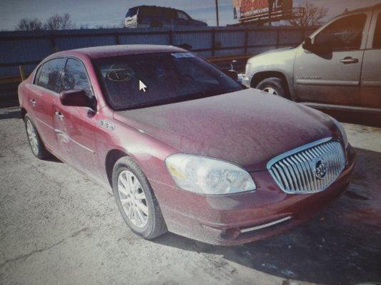 This is the car at Copart. All of the service and most of the bodywork was done in Wichita. High Desert Lock & Key took care of the new key!