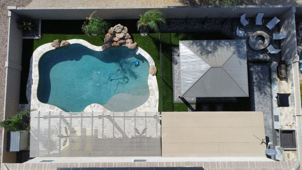 Travertine Pavers over existing cool deck concrete