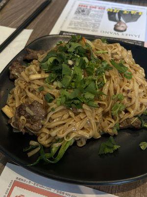 Beef and vegetable noodles