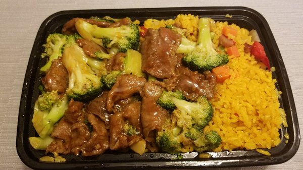 Beef and broccoli combo