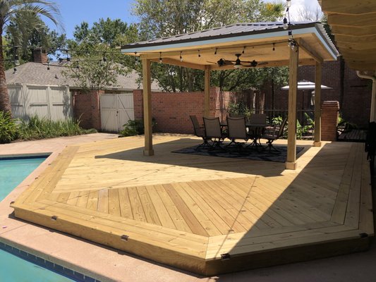 Custom deck and gazebo