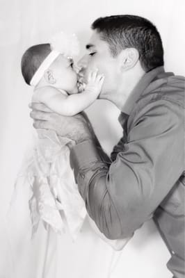 Daddy & me photo session. Love this priceless moment.