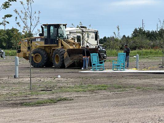 During our visit they had just opened 31 new sites big rig, friendly addition, construction was just finishing up.