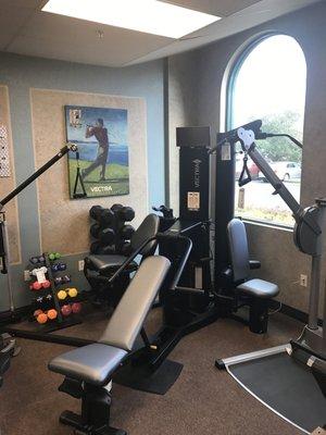 Vectra 1650 top-of-the line home gym- can be ordered in custom frame and upholstery colors- MADE IN THE  USA!