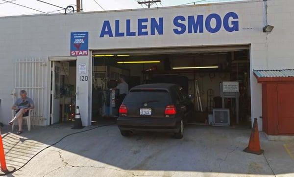 Front of Allen Smog.