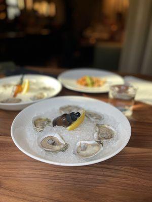 Oysters and a Snack.