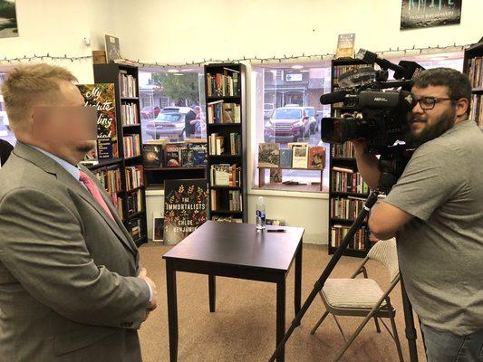 Utah Private Investigator Scott Fulmer being interviewed by News4Utah about his new book, Confessions of a Private Eye.