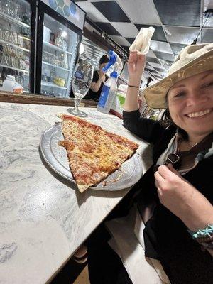 NY pizza in Venice. Thanks to Fred from Jersey