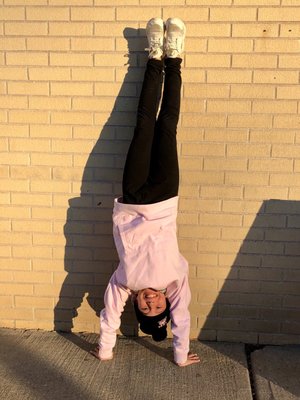 Handstands in front.