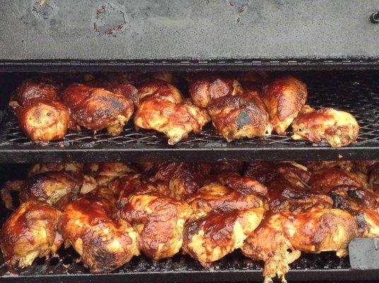 MF classic BBQ chicken. Juicy, tender, succulent fall off the bone chicken.