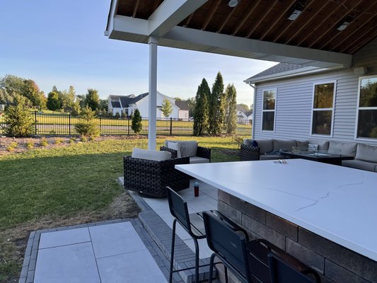 Added some privacy for our living space and outdoor kitchen.