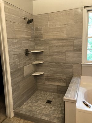 Custom shower stall