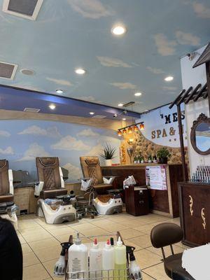 Pedicure area