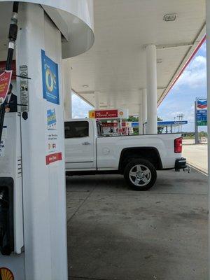 Clean gas station