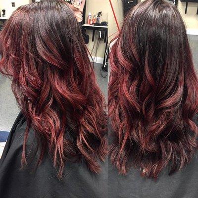 Red ombre by Darcy