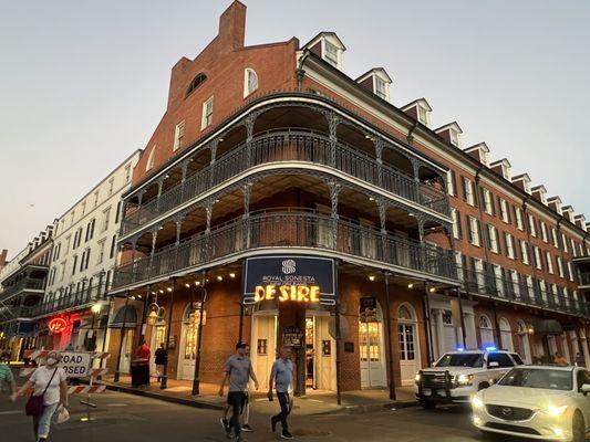 Exterior just before sunset.