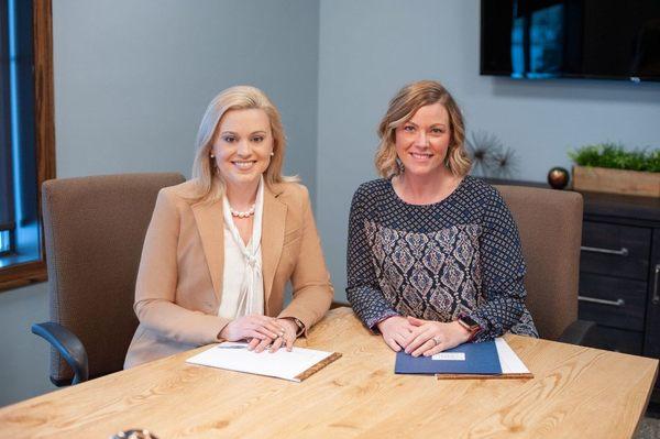 The DeLeers Legal Team. Pictured left to right: Attorneys Andrea Gage-Michaels and Deb DeLeers.